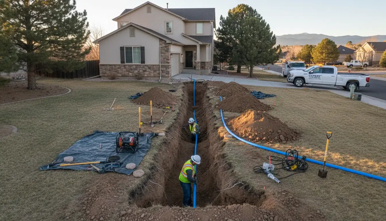 Expert Plumbing Pro - emergency-main-water-line-replacement-for-a-briargate-family-home